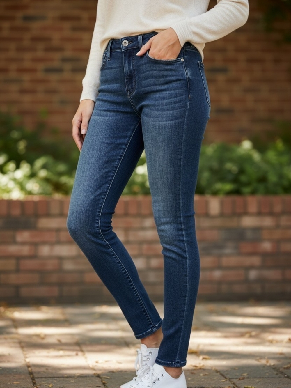 Judy Blue Dark Blue High-Rise Skinny Jeans